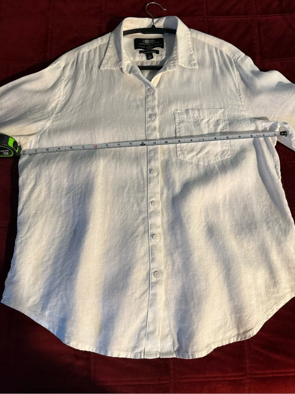 J.Crew Baird McNutt Irish Linen Garçon Classic Shirt White Size 10